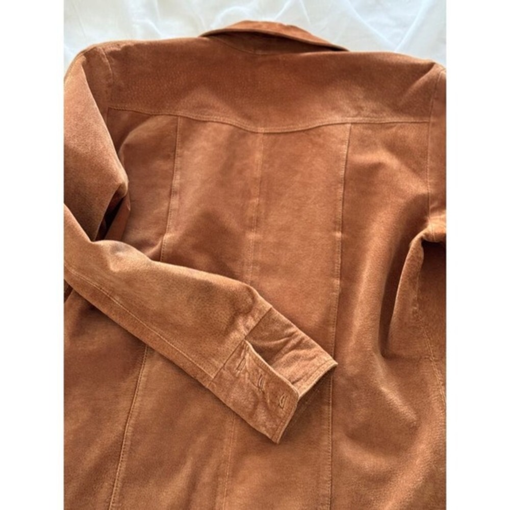 Vintage Genuine Suede Western Leather Shacket Size 12 Penny Lane Style - Picture 7 of 11